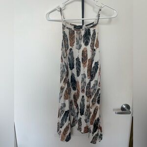 Feather tank dress